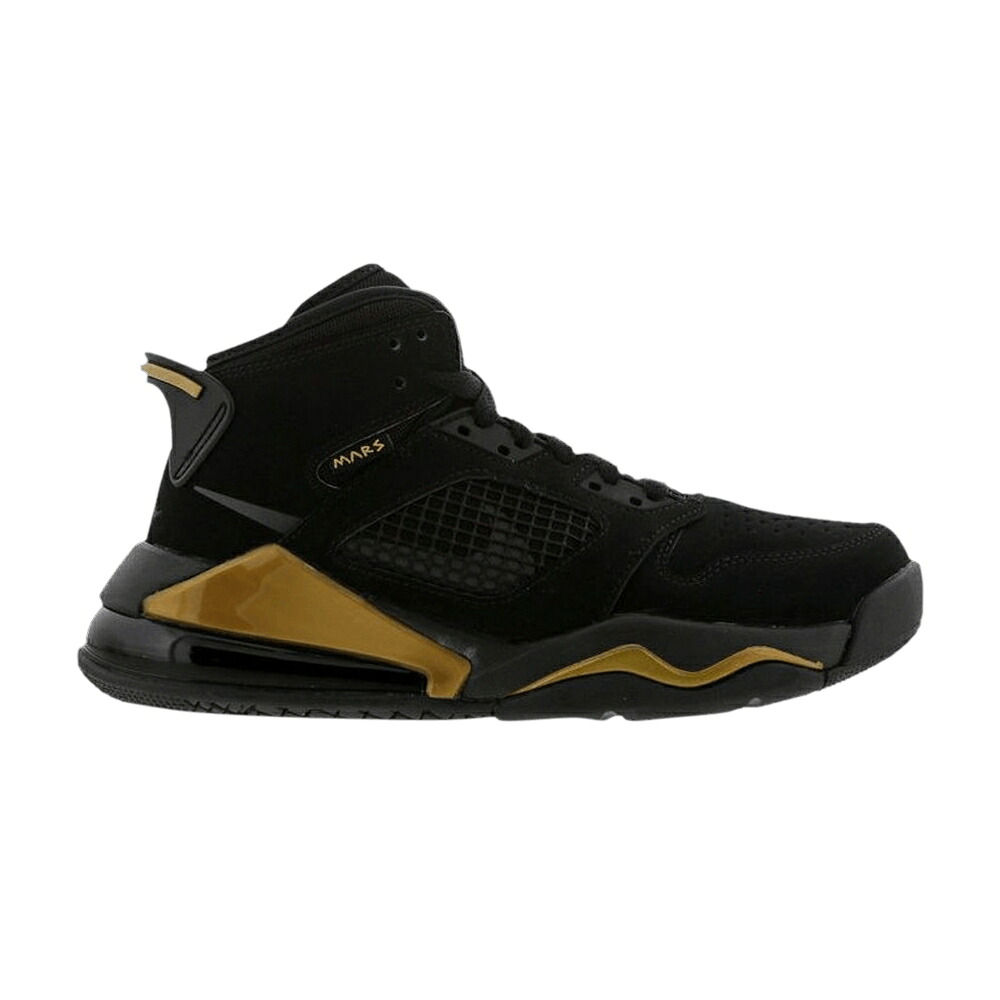 ナイキ 黒いこと 黒いこと ゴールド エアジョーダン \u0027BLACK GOLD\u0027 お坊っちゃん キッズ AIR JORDAN AIR JORDAN MARS 270 GS / BLACK METALLIC GOLD ANTHRACITE もの言う花 マタニティ スニーカー