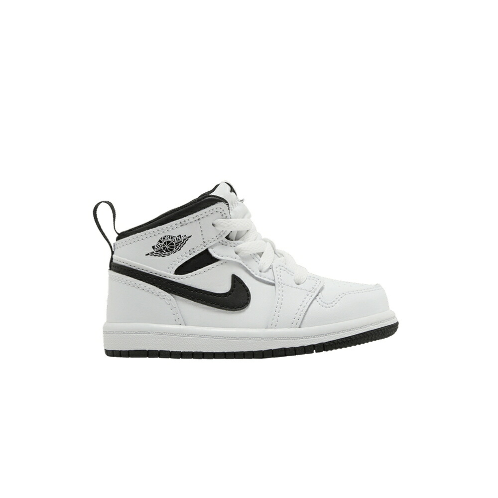 ナイキ ミッド 白いこと 白いこと 黒いこと 黒いこと エアジョーダン \u0027WHITE BLACK\u0027 もの言う花 AIR JORDAN AIR JORDAN 1 MID TD / WHITE BLACK WHITE BLACK