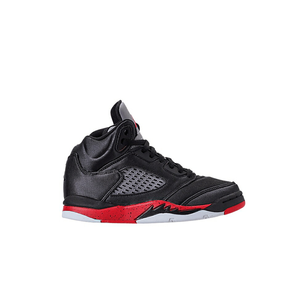 ナイキ 黒いこと 黒いこと 赤 赤いこと エアジョーダン \u0027SATIN BRED\u0027 もの言う花 AIR JORDAN AIR JORDAN 5 RETRO TD / BLACK UNIVERSITY RED