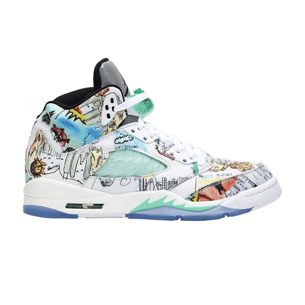 ナイキ エアジョーダン 'WINGS' ジュニア キッズ AIR JORDAN AIR JORDAN 5 RETRO GS / MULTI COLOR MULTI COLOR ベビー マタニティ スニーカー|スニケス