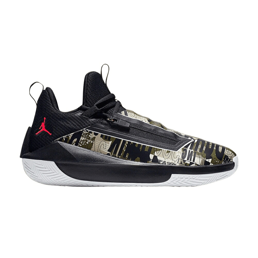 ナイキ 黒いこと 黒いこと オリーブ エアジョーダン \u0027INFRARED 23\u0027 スニーカー メンズ AIR JORDAN AIR JORDAN HUSTLE / BLACK INFRARED 23 OLIVE CANVAS