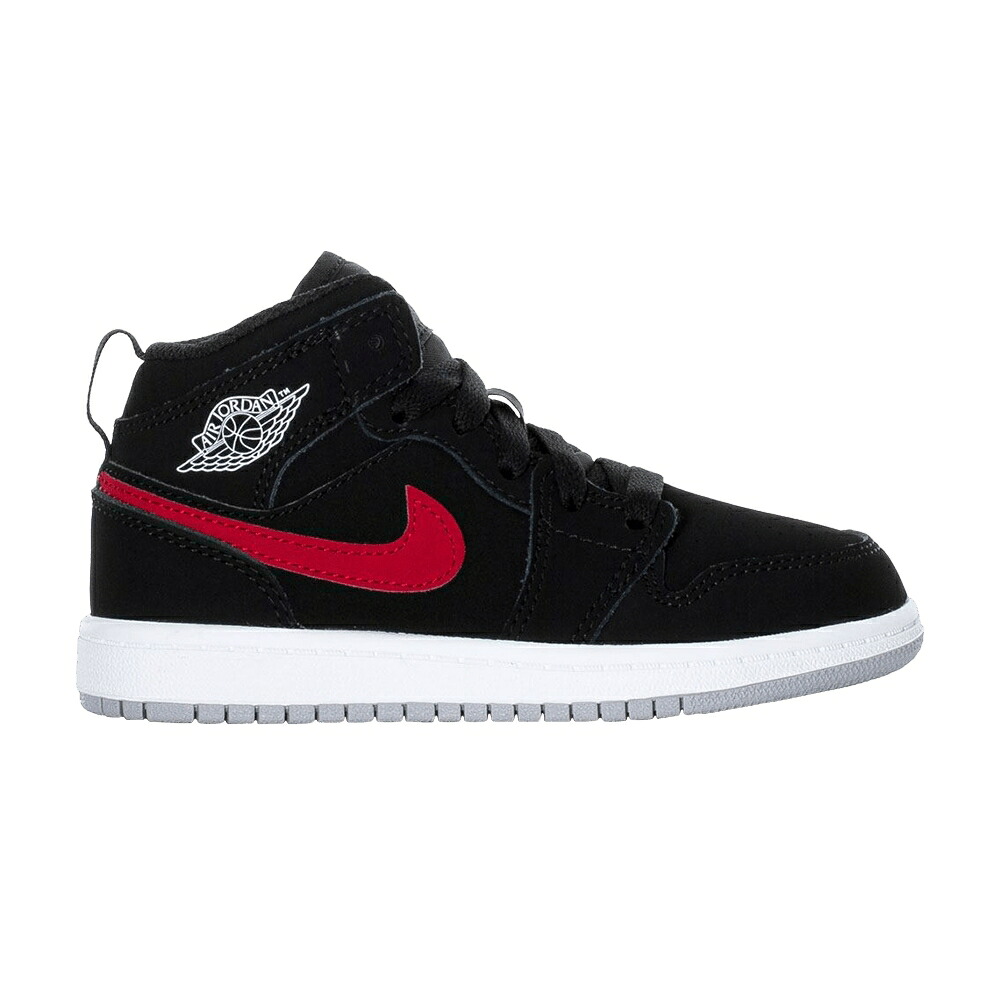 ナイキ ミッド 黒いこと 黒いこと 赤 赤いこと エアジョーダン \u0027BLACK RED\u0027 お坊っちゃん キッズ AIR JORDAN AIR JORDAN 1 RETRO MID なおなお書き UNIVERSITY / BLACK UNIVERSITY RED UNIVERSITY もの言う花 マタニティ スニーカー