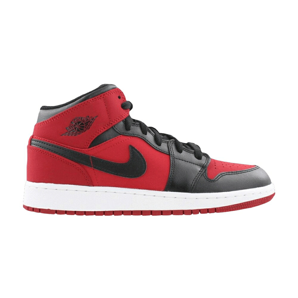 ナイキ ミッド 赤 赤いこと 白いこと 白いこと 黒いこと 黒いこと エアジョーダン \u0027GYM RED\u0027 お坊っちゃん キッズ AIR JORDAN AIR JORDAN 1 RETRO MID GS / GYM RED WHITE BLACK もの言う花 マタニティ スニーカー