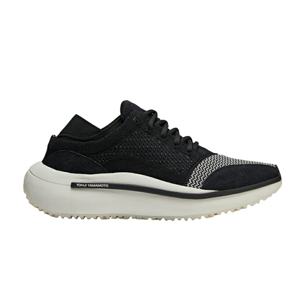 アディダス 編み物 黒いこと 黒いこと 白いこと 白いこと \u0027BLACK WHITE\u0027 スニーカー メンズ ADIDAS Y-3 QISAN KNIT OFF / BLACK BLACK OFF WHITE