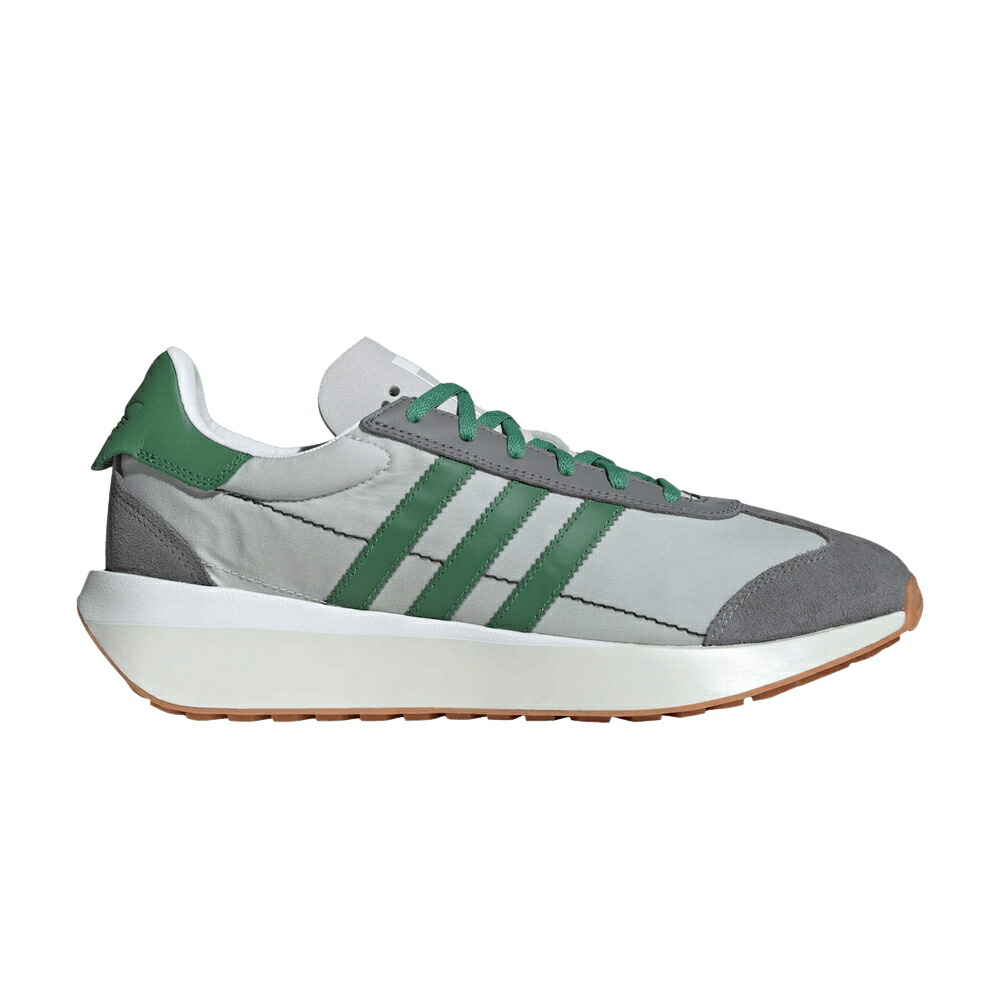 アディダス カントリー 薄墨色 薄墨色 緑 緑であること \u0027GREY GREEN\u0027 スニーカー メンズ ADIDAS COUNTRY XLG PRELOVED / GREY ONE PRELOVED GREEN CLOUD