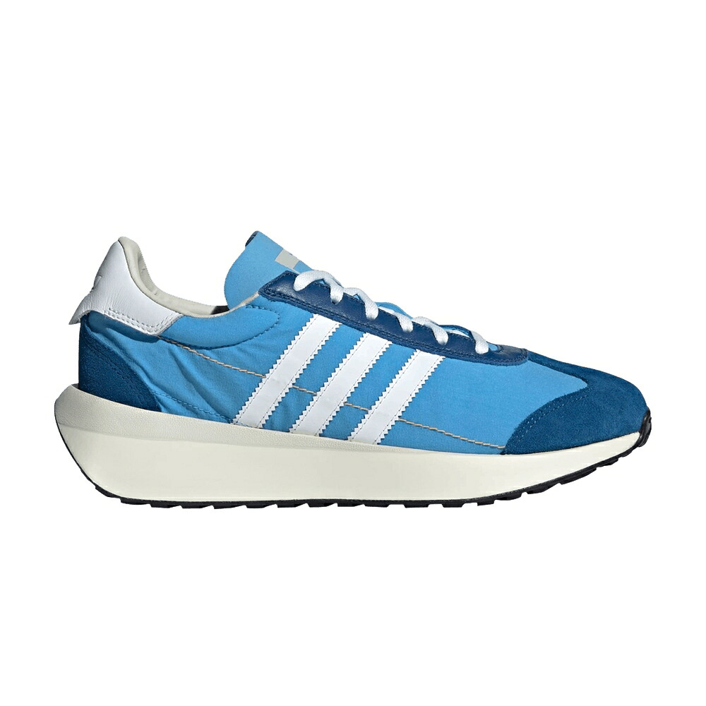 アディダス カントリー 青碧 青碧 はち切れる 白いこと 白いこと \u0027SEMI BURST\u0027 スニーカー メンズ ADIDAS COUNTRY XLG BLUE / SEMI BLUE BURST CLOUD WHITE