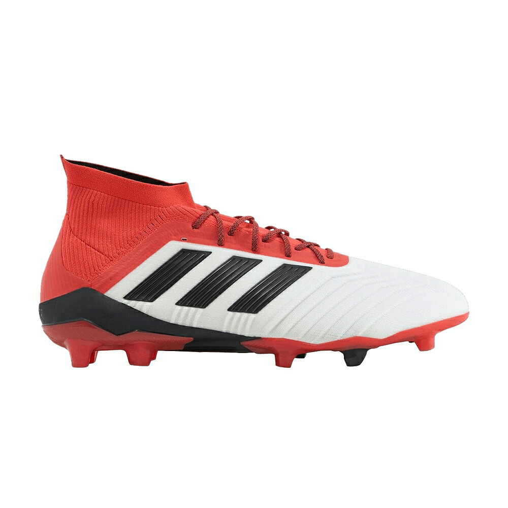アディダス プレデター 白色 ホワイト コア 黒色 ブラック レアル 18.1 'REAL CORAL' スニーカー メンズ ADIDAS PREDATOR FG / FOOTWEAR WHITE CORE BLACK REAL|スニケス