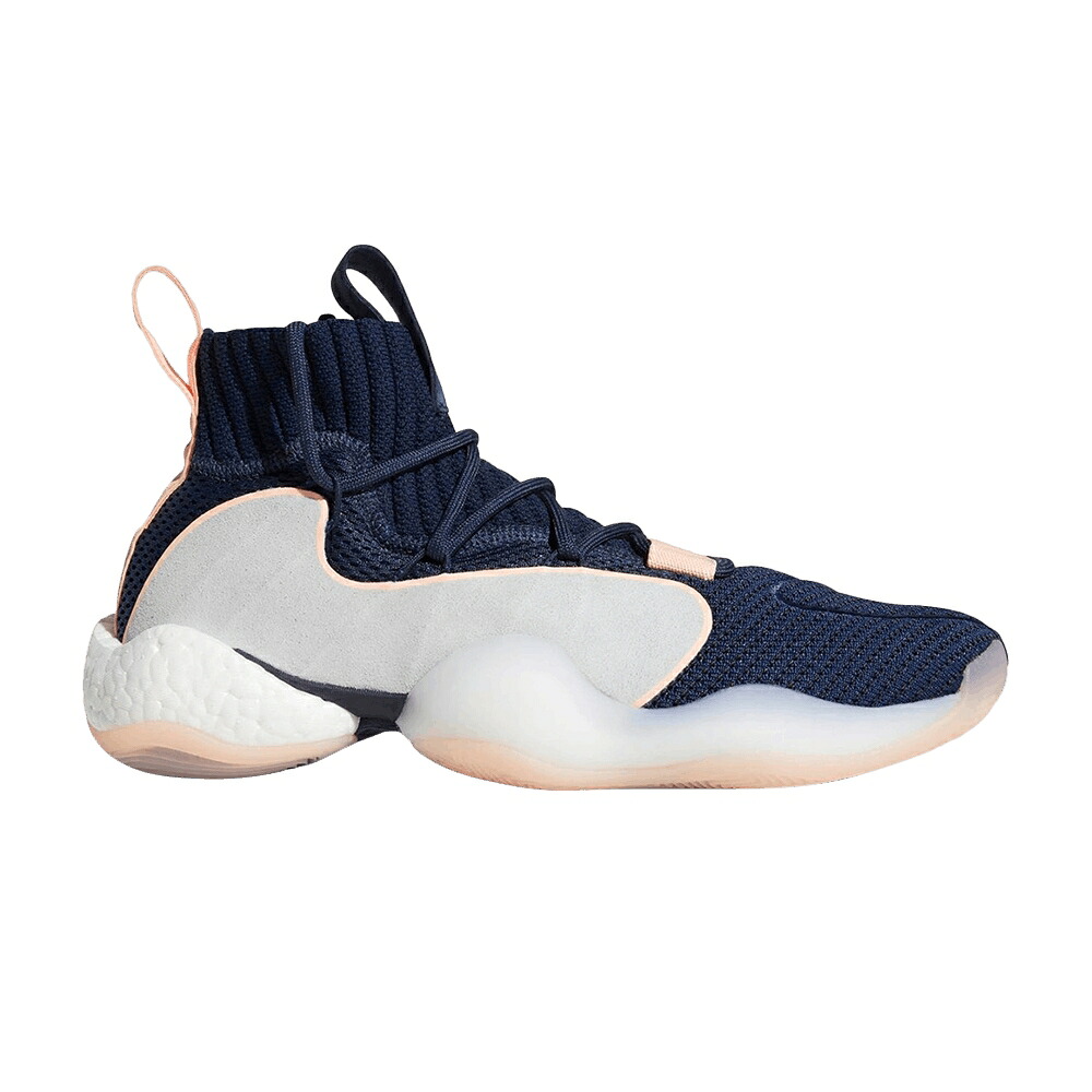 アディダス クレイジー 紺色 米国海軍 薄墨色 薄墨色 \u0027CLEAR ORANGE\u0027 スニーカー メンズ ADIDAS CRAZY BYW LVL X / COLLEGIATE NAVY CLEAR GREY CLEAR