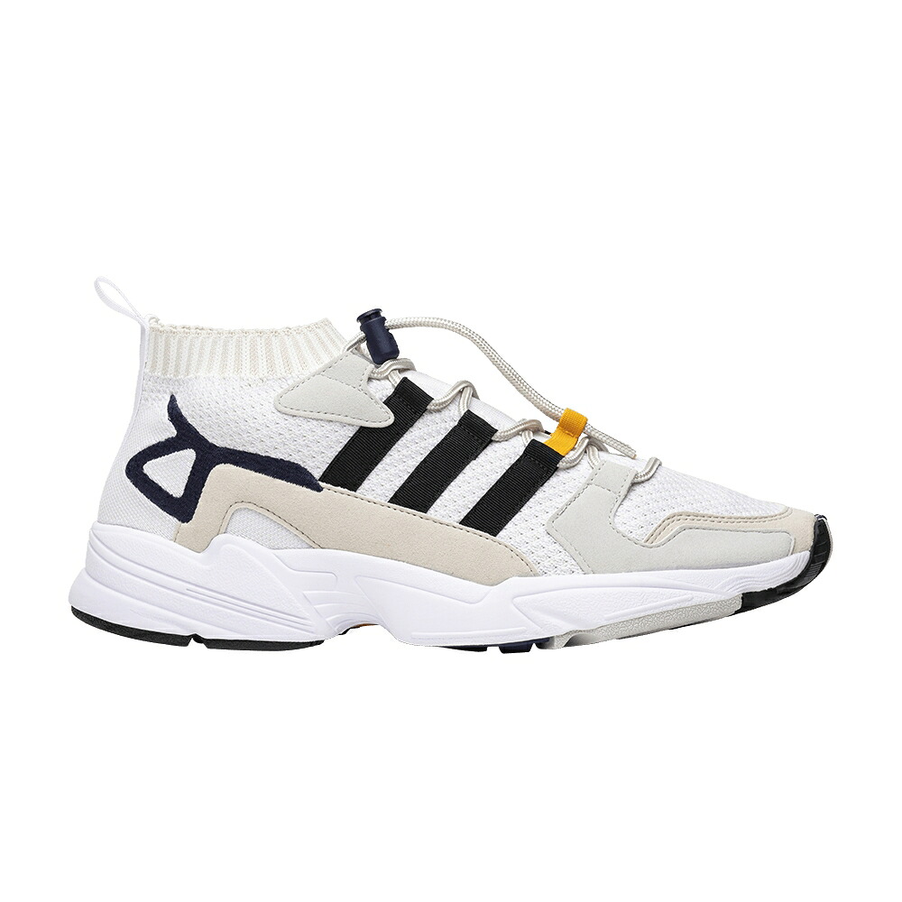 アディダス 白色 ホワイト 黒色 ブラック 青色 ブルー 'WORKSHOP' スニーカー メンズ ADIDAS / WHITE BLACK BLUE｜スニケス