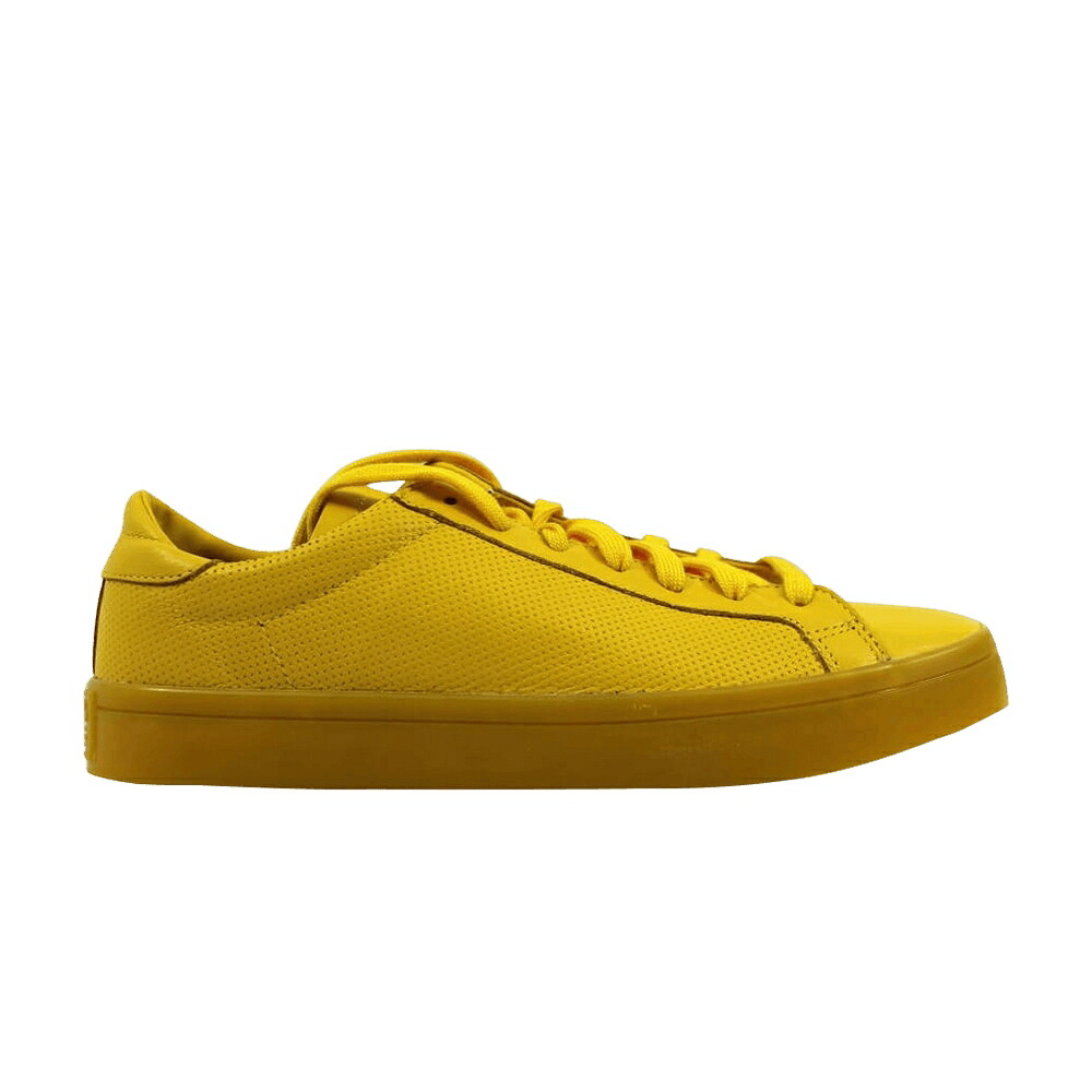 アディダス 厚地の外套 黄味がかった 黄色 \u0027YELLOW\u0027 スニーカー メンズ ADIDAS COURT VANTAGE ADICOLOR / YELLOW YELLOW