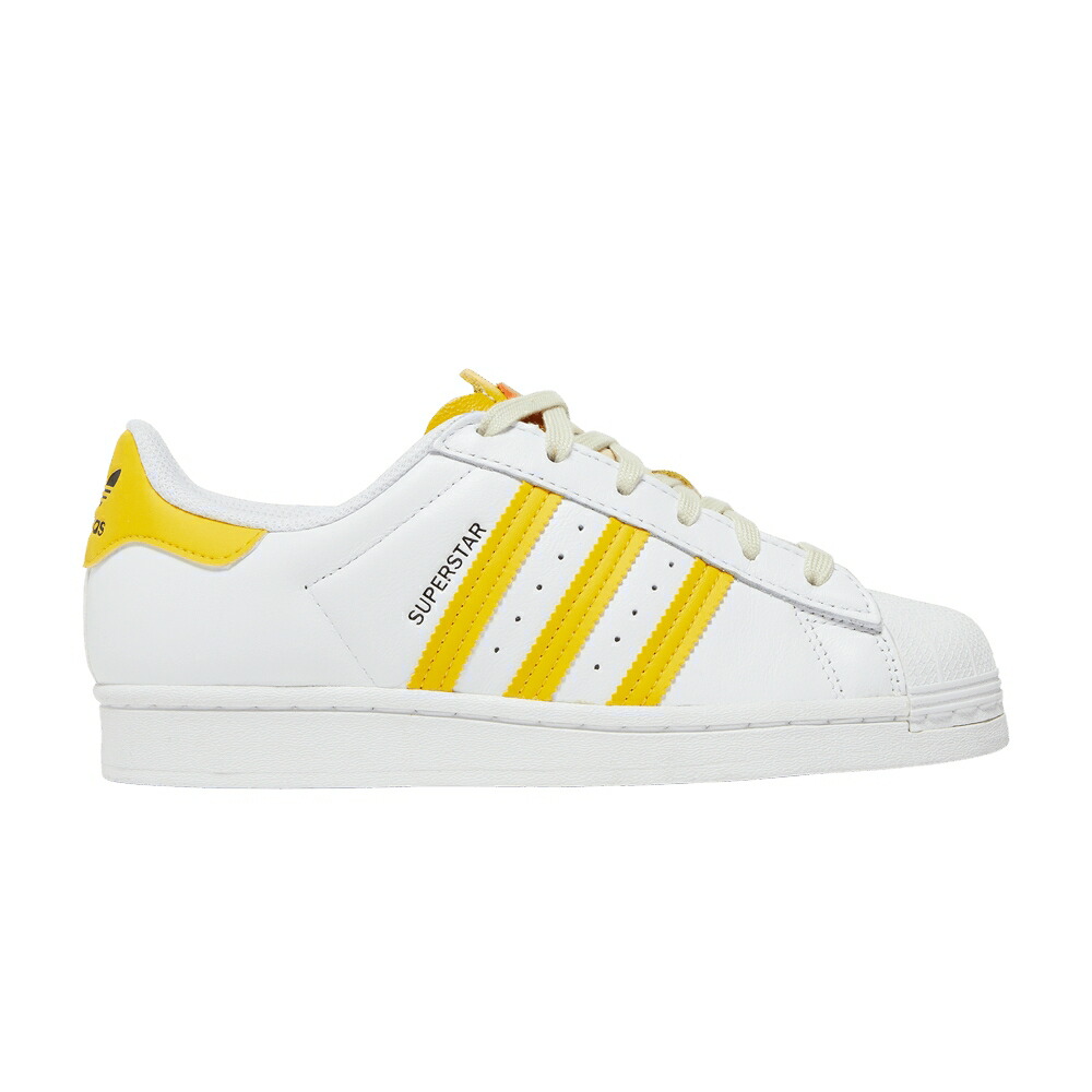 アディダス はやりっ児 白いこと 白いこと 黄味がかった 黄色 砂色 砂子 \u0027WHITE YELLOW\u0027 スニーカー レディース ADIDAS WMNS SUPERSTAR HAZY / CLOUD WHITE HAZY YELLOW SAND