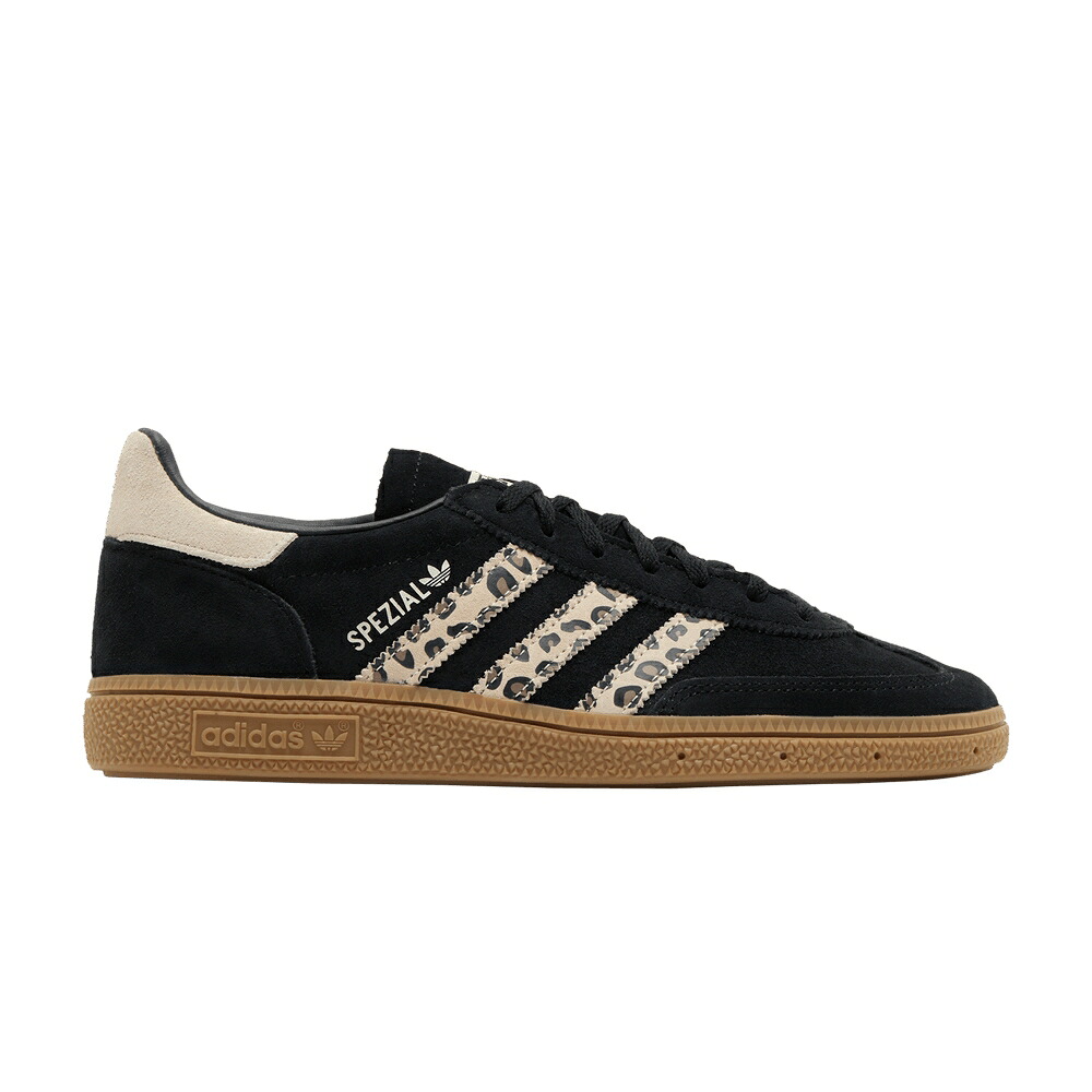 アディダス ハンドボール スペシアル 中核グループ 黒いこと 黒いこと 白いこと 白いこと \u0027LEOPARD STRIPES\u0027 スニーカー レディース ADIDAS WMNS HANDBALL SPEZIAL / CORE BLACK WONDER WHITE GUM