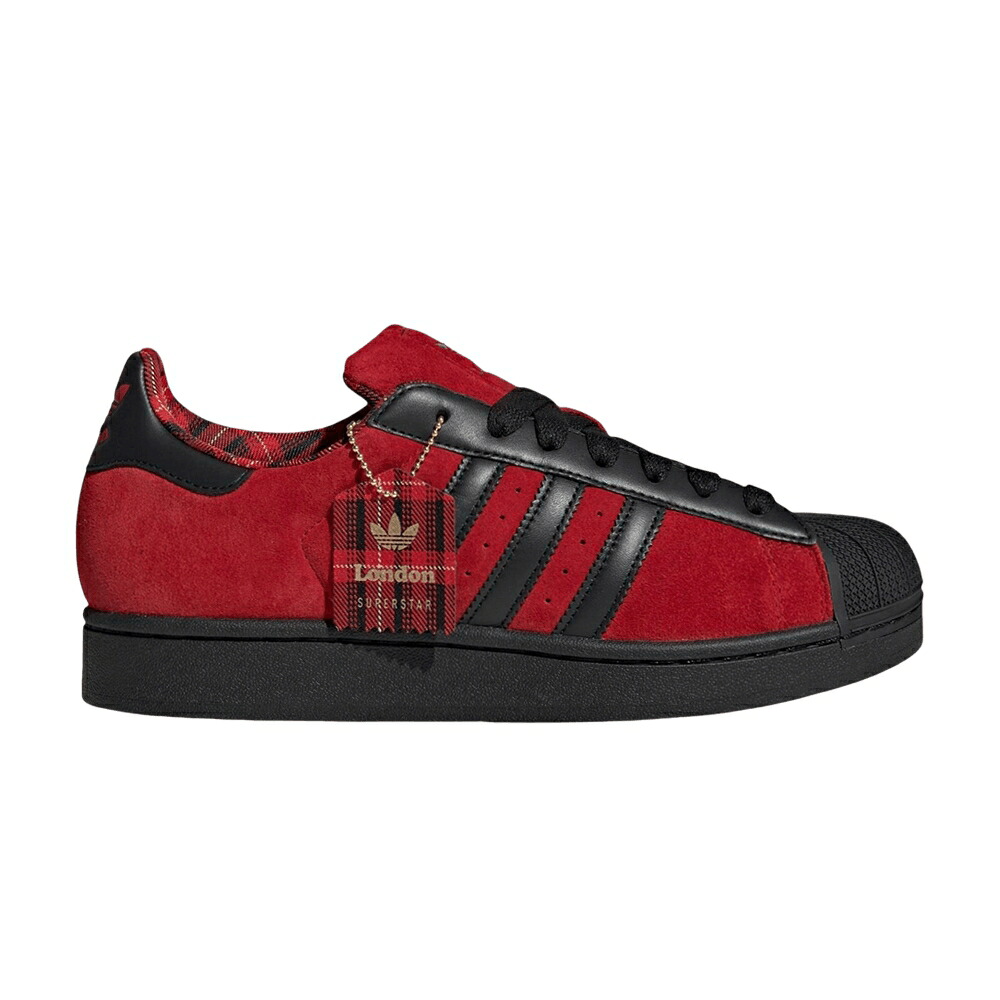 アディダス はやりっ児 中核グループ 黒いこと 黒いこと ゴールド \u0027LONDON\u0027 スニーカー メンズ ADIDAS SUPERSTAR / BETTER SCARLET CORE BLACK GOLD