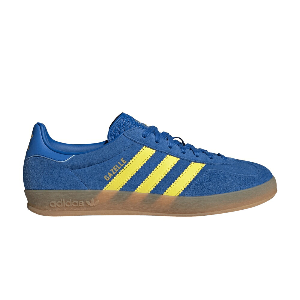 アディダス ガゼル 純一無雑 青碧 青碧 \u0027BLUE SULFUR\u0027 スニーカー メンズ ADIDAS GAZELLE INDOOR PURE / BLUE PURE SULFUR GUM