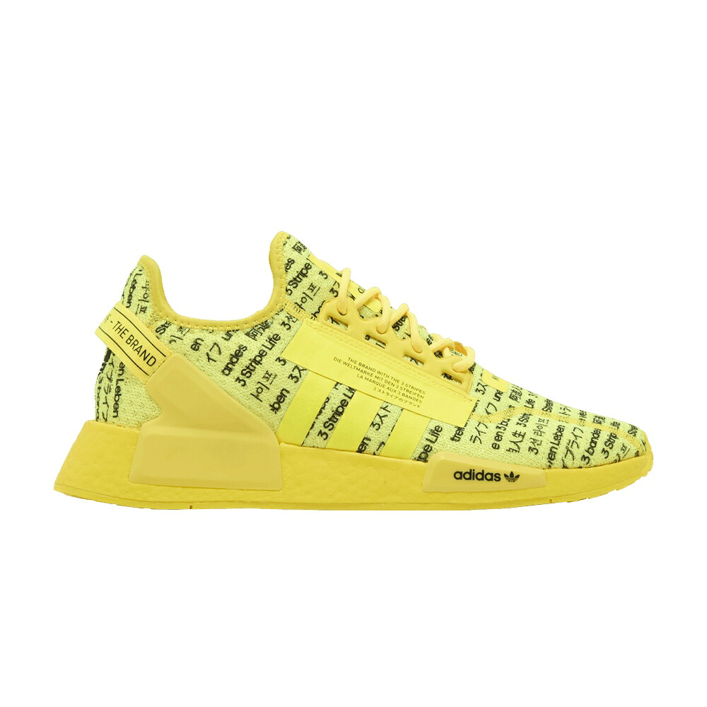 アディダス 黄味がかった 黄色 中核グループ NMD_R1 \u0027ALL PRINT\u0027 スニーカー メンズ ADIDAS V2 OVER / BEAM YELLOW BEAM YELLOW CORE