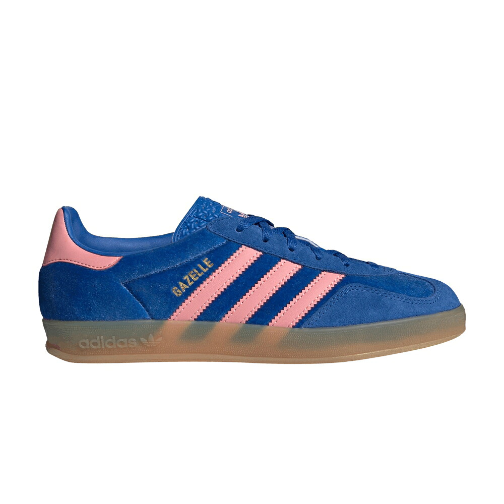 アディダス ガゼル サクラ色 青み 青色 \u0027BLUE VELVET\u0027 スニーカー レディース ADIDAS WMNS GAZELLE INDOOR SEMI PINK / BLUE SEMI PINK SPARK GUM