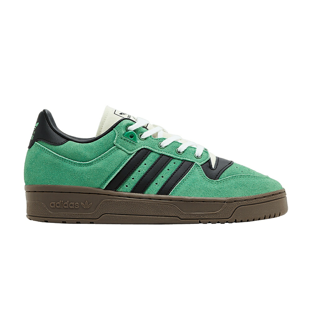 アディダス 緑 緑であること 中核グループ 黒いこと 黒いこと \u0027PRELOVED GUM\u0027 スニーカー メンズ ADIDAS RIVALRY 86 LOW GREEN / PRELOVED GREEN CORE BLACK GUM