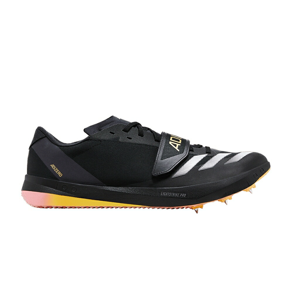 アディダス アディゼロ 中核グループ 黒いこと 黒いこと 無し \u00272024 PACK\u0027 スニーカー メンズ ADIDAS ADIZERO TRIPLE JUMP ATHLETE / CORE BLACK ZERO METALLIC SPARK