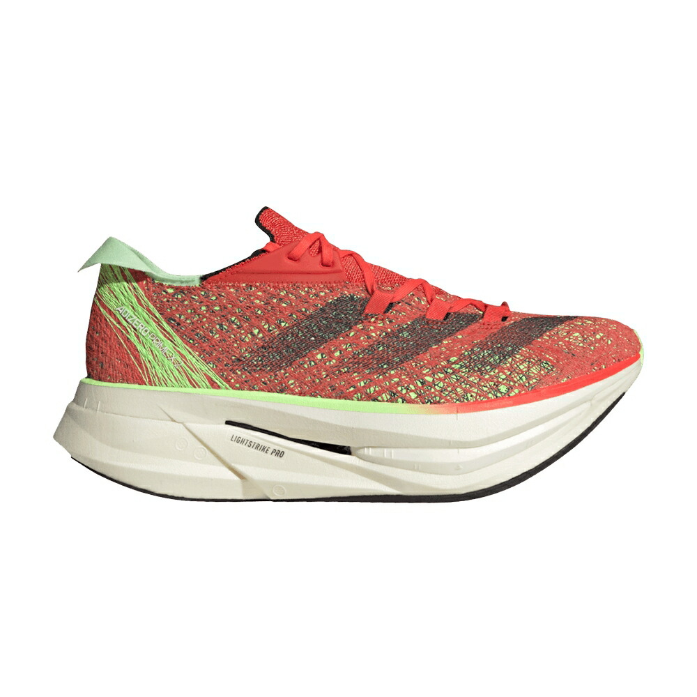 アディダス アディゼロ 赤 赤いこと 緑 緑であること 2.0 \u0027EKIDEN PACK\u0027 スニーカー メンズ ADIDAS ADIZERO PRIME X STRUNG / BRIGHT RED AURORA METALLIC GREEN