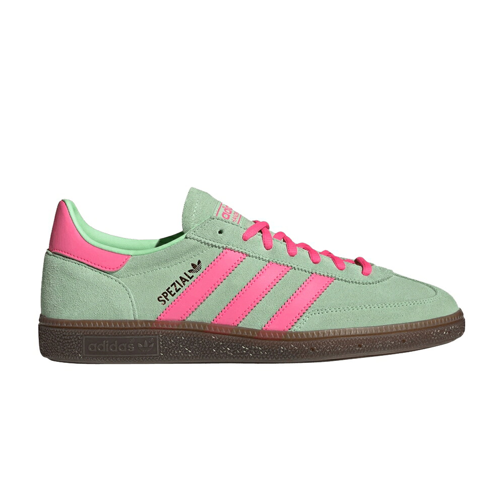 アディダス ハンドボール スペシアル 緑 緑であること さくら色 \u0027GREEN PINK\u0027 スニーカー メンズ ADIDAS HANDBALL SPEZIAL SPARK LUCID / SEMI GREEN SPARK LUCID PINK GUM