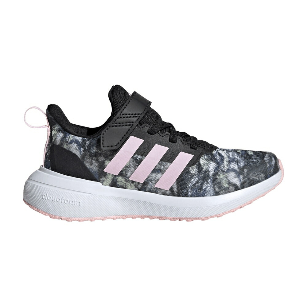アディダス 中核グループ 黒いこと 黒いこと さくら色 2.0 \u0027BLACK TIEDYE\u0027 スニーカー メンズ ADIDAS FORTARUN CLOUDFOAM EL LITTLE KID TIE-DYE\u0027 / CORE BLACK CLEAR PINK CLOUD