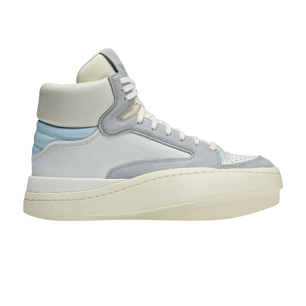 アディダス ハイ 白色 ホワイト 灰色 グレー クリーム 'OFF GREY' スニーカー メンズ ADIDAS Y-3 CENTENNIAL HIGH WHITE LIGHT / OFF WHITE LIGHT GREY CREAM WHITE｜スニケス