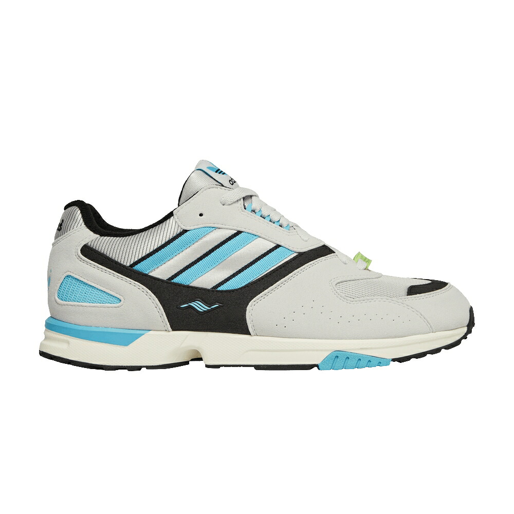アディダス 灰色 グレー コア 黒色 ブラック シアン 'GREY CYAN' スニーカー メンズ ADIDAS ZX 4000 OG / GREY CORE BLACK BRIGHT CYAN｜スニケス