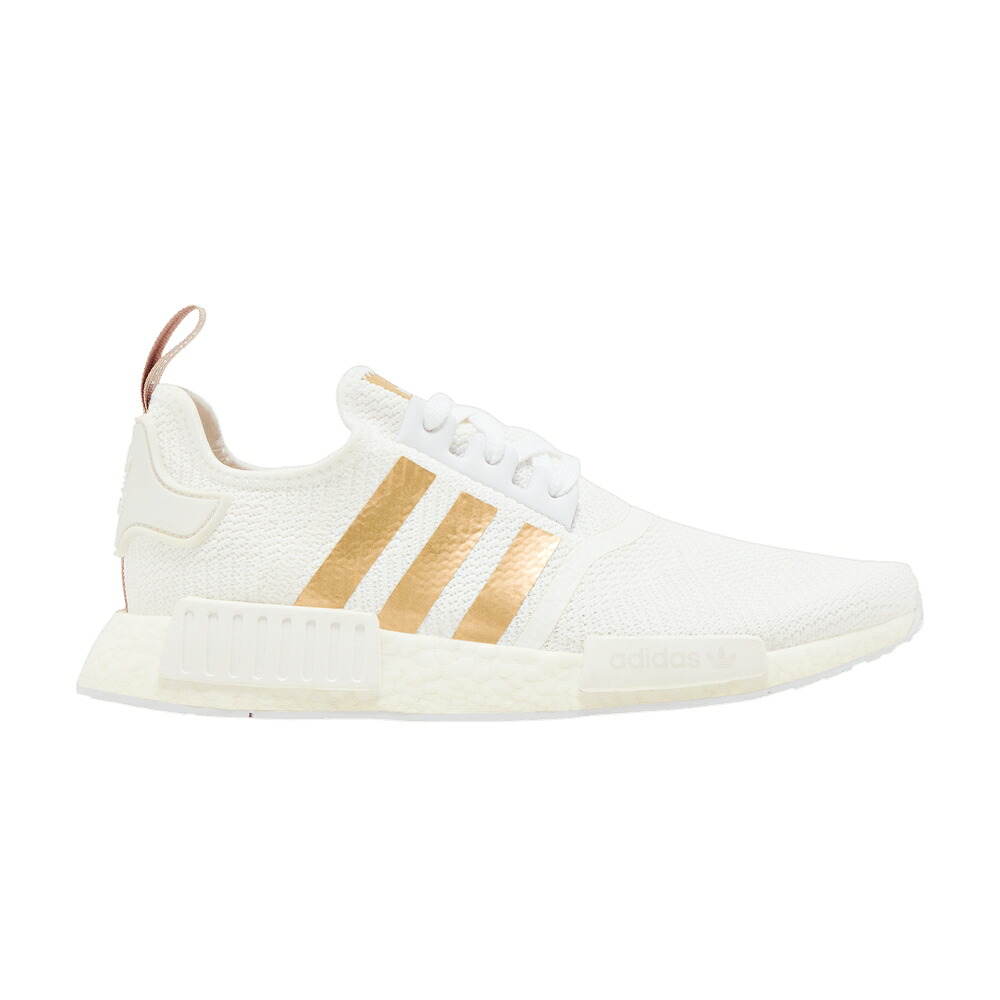 アディダス 白いこと 白いこと 銅色 コッパー NMD_R1 \u0027METALLIC STRIPES\u0027 スニーカー レディース ADIDAS WMNS / FOOTWEAR WHITE COPPER METALLIC