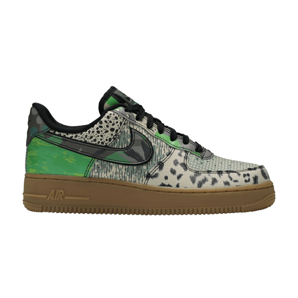 ナイキ 黒いこと 黒いこと 緑 緑であること 空軍 \u0027CHICAGO\u0027 スニーカー メンズ NIKE AIR FORCE 1 LOW QS / BLACK BLACK GREEN SPARK