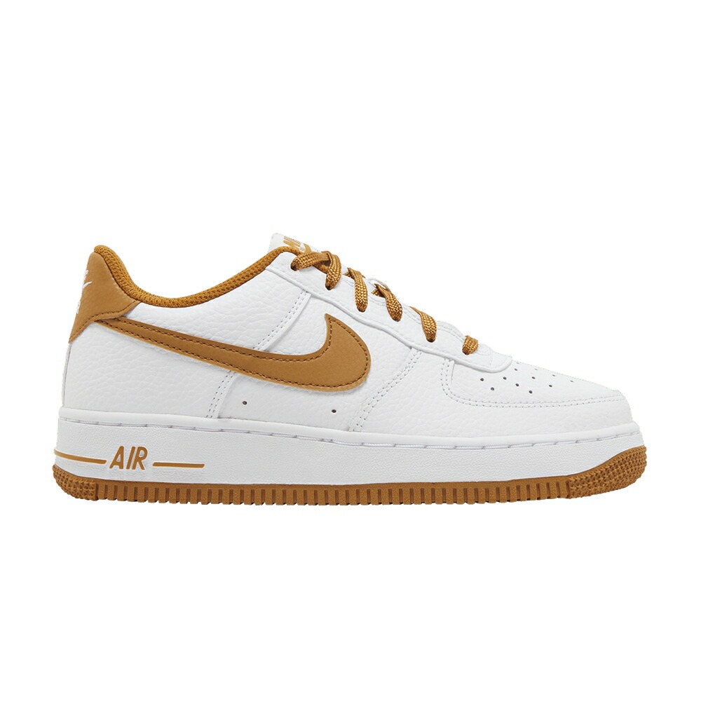 ナイキ 白いこと 白いこと 空軍 \u0027WHITE OCHRE\u0027 お坊っちゃん キッズ NIKE AIR FORCE 1 GS DESERT / WHITE DESERT OCHRE もの言う花 マタニティ スニーカー