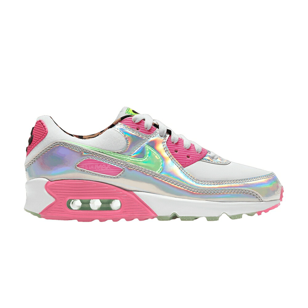 ナイキ マックス 白いこと 白いこと 緑 緑であること レーザ エア湖マックス \u0027LASER FUCHSIA\u0027 スニーカー レディース NIKE WMNS AIR MAX 90 LX / WHITE ILLUSION GREEN LASER