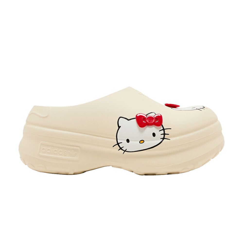 アディダス 白いこと 白いこと 赤 赤いこと ハローキティー 立場し損ない \u002750TH WHITE\u0027 スニーカー レディース ADIDAS HELLO KITTY X WMNS ADIFOM STAN SMITH MULE ANNIVERSARY PACK - OFF / OFF WHITE RED CLOUD WHITE