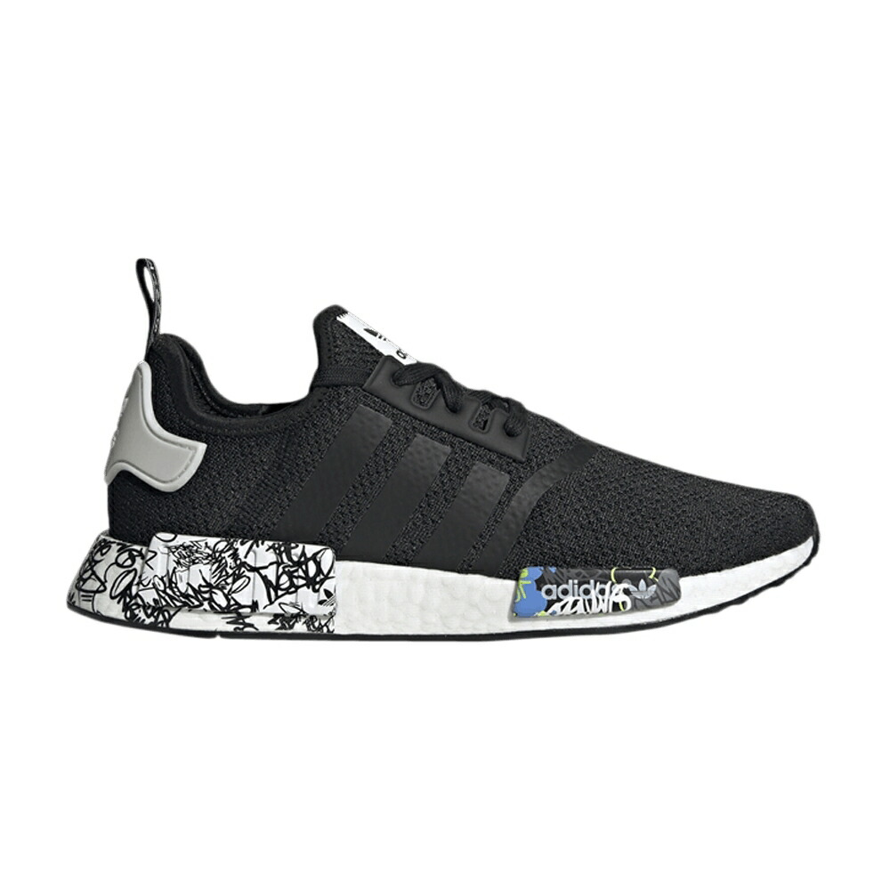 アディダス 黒いこと 黒いこと NMD_R1 \u0027BLACK GRAFFITI\u0027 スニーカー メンズ ADIDAS / BLACK MULTI GRAFFITI