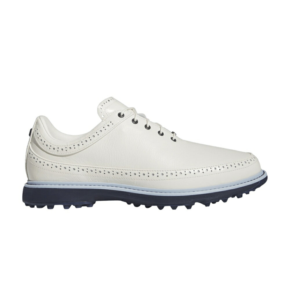アディダス ゴルフ 白いこと 白いこと 紺色 米国海軍 \u0027OFF NAVY\u0027 スニーカー メンズ ADIDAS MC80 SPIKELESS GOLF WHITE COLLEGIATE / OFF WHITE COLLEGIATE NAVY WONDER