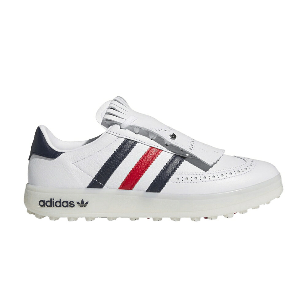 アディダス ゴルフ 白いこと 白いこと ナイト爵 藍色 インディゴ \u0027USA\u0027 スニーカー メンズ ADIDAS COURSECUP SPIKELESS GOLF / CLOUD WHITE NIGHT INDIGO BETTER