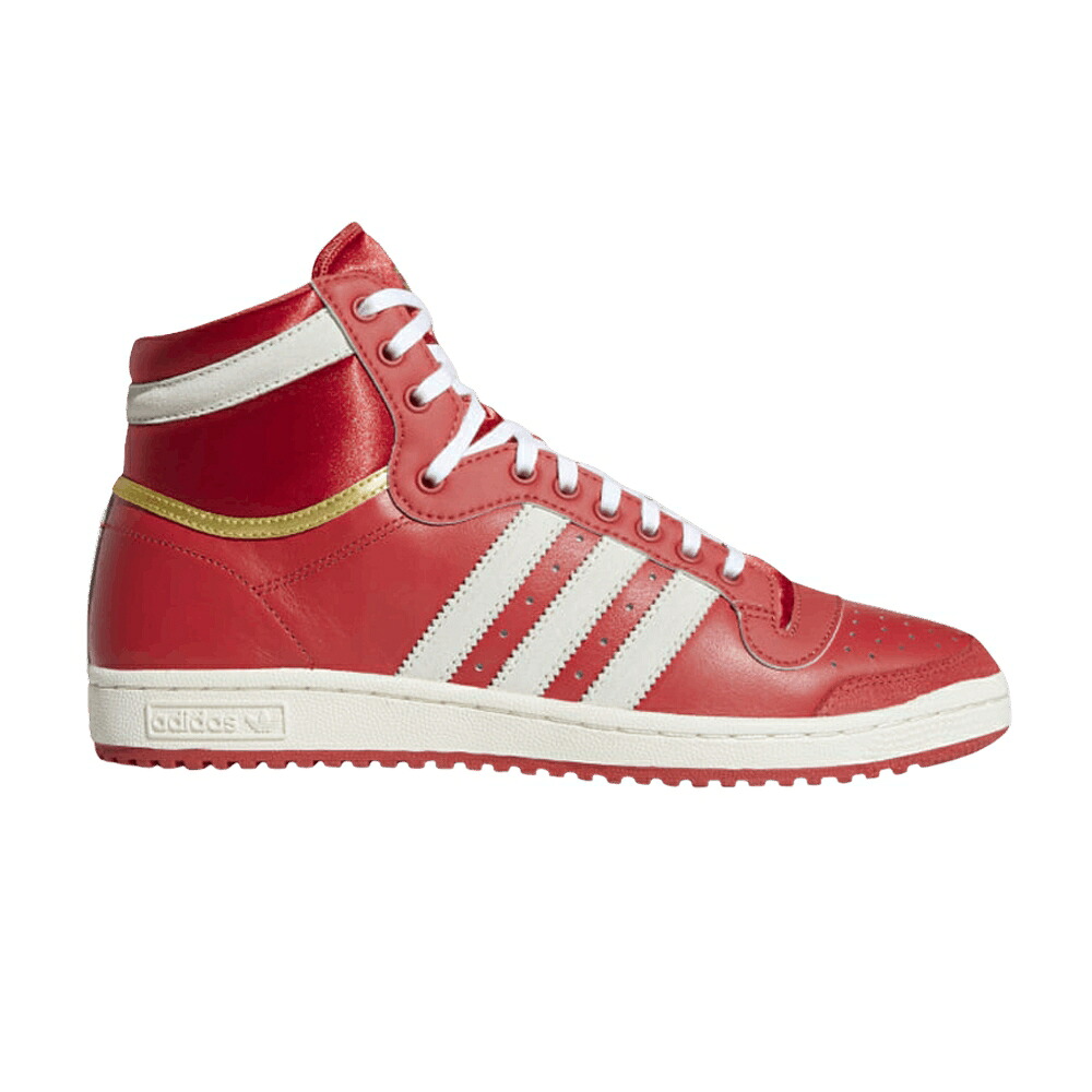 アディダス ご機嫌 赤 赤いこと ゴールド とっ始め拾 \u0027GLORY RED\u0027 スニーカー メンズ ADIDAS TOP TEN HIGH / GLORY RED GOLD METALLIC CLOUD