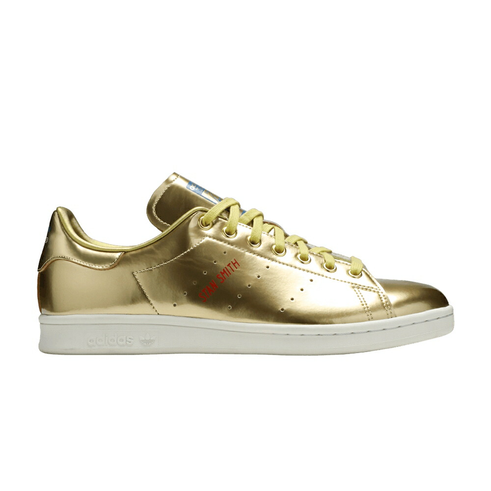 アディダス ゴールド 見方仕損ない \u0027METALLIC GOLD\u0027 スニーカー メンズ ADIDAS STAN SMITH PACK - / GOLD METALLIC GOLD METALLIC