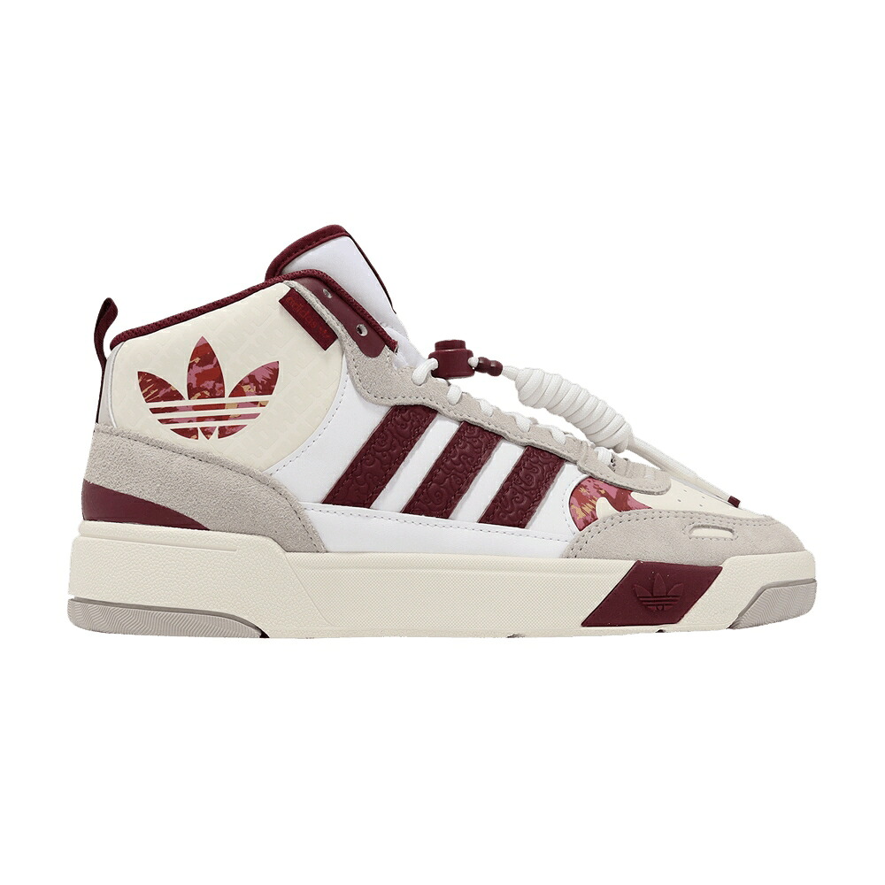 アディダス 白いこと 白いこと マルーン \u0027YEAR RABBIT\u0027 スニーカー メンズ ADIDAS POST UP OF THE / OFF WHITE NOBLE MAROON CLOUD