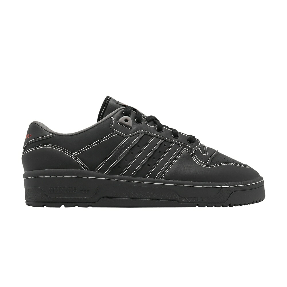 アディダス 中核グループ 黒いこと 黒いこと 赤 赤いこと \u0027SUMMER BLACK\u0027 スニーカー メンズ ADIDAS RIVALRY LOW - / CORE BLACK CORE BLACK BRIGHT RED