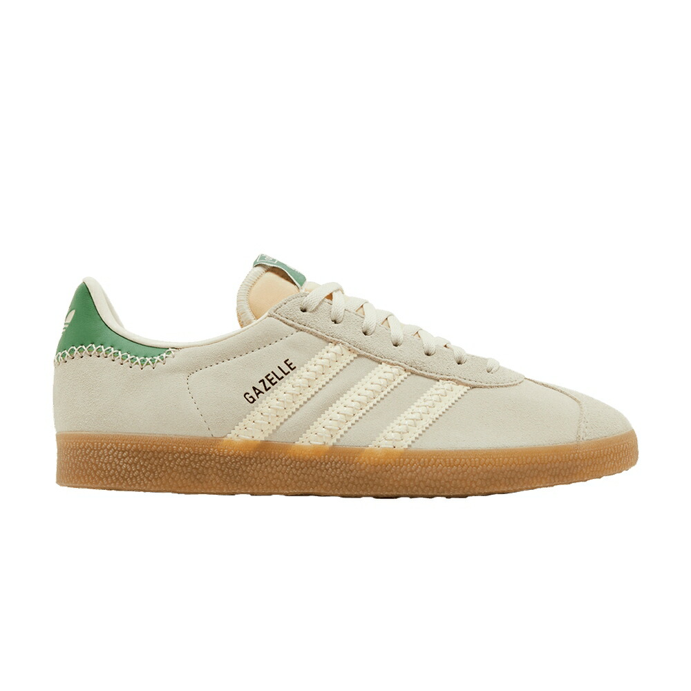 アディダス ガゼル 皮膚軟化剤 白いこと 白いこと \u0027ALUMINA GREEN\u0027 スニーカー メンズ ADIDAS GAZELLE PRELOVED / ALUMINA CREAM WHITE PRELOVED
