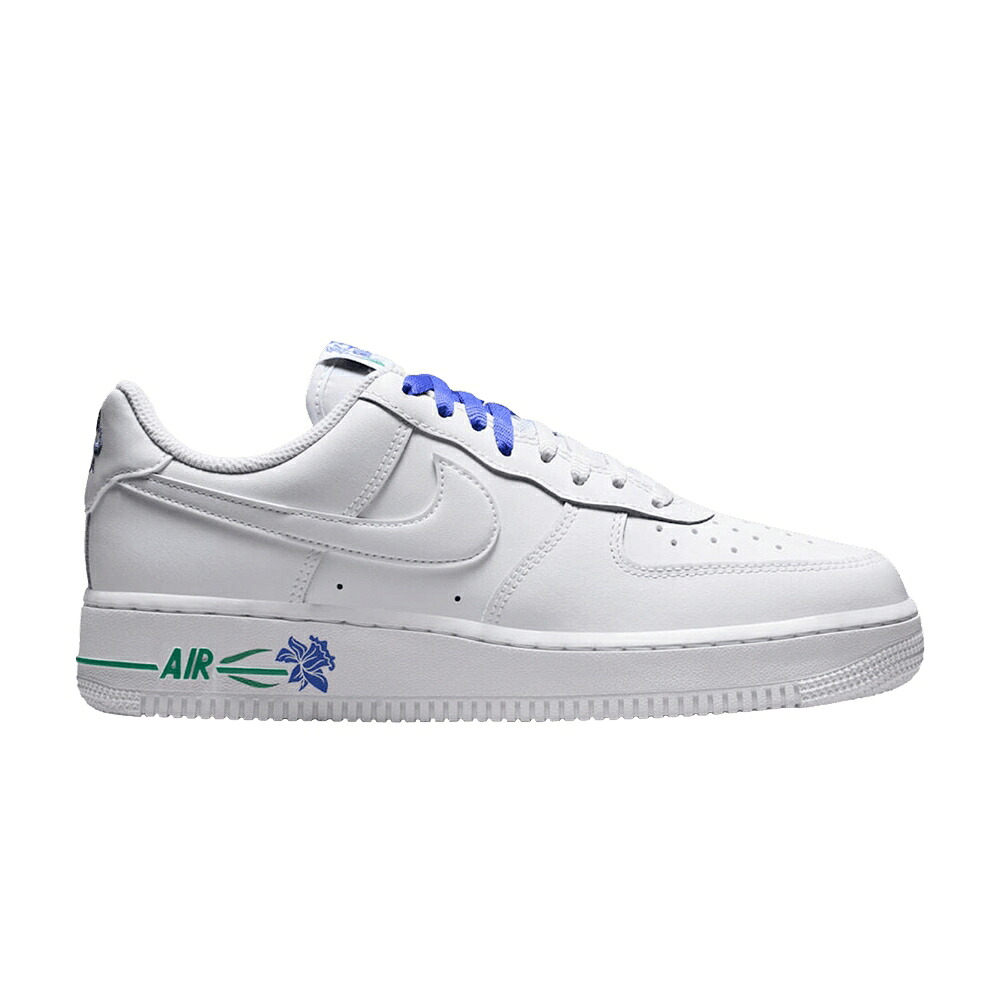 ナイキ 白色 ホワイト 紫 バイオレット エアフォース 'BLUE FLOWER' スニーカー レディース NIKE WMNS AIR FORCE 1 LOW / WHITE WHITE PERSIAN VIOLET|スニケス