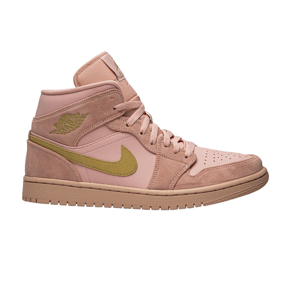 ナイキ ミッド ゴールド エアジョーダン \u0027CORAL GOLD\u0027 スニーカー メンズ AIR JORDAN AIR JORDAN 1 MID / CORAL METALLIC GOLD