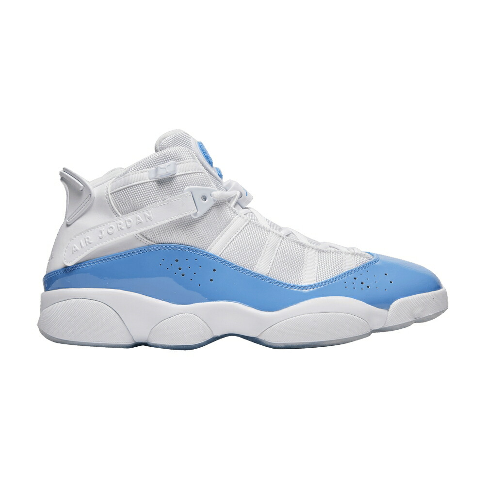 ナイキ 輪っか 白いこと 白いこと 青碧 青碧 エアジョーダン \u0027UNC\u0027 スニーカー メンズ AIR JORDAN AIR JORDAN 6 RINGS / WHITE VALOR BLUE ICE WHITE