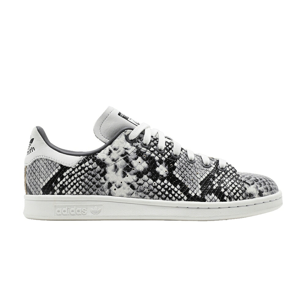 アディダス 白いこと 白いこと 薄墨色 薄墨色 中核グループ 見方仕損ない \u0027SNAKESKIN\u0027 スニーカー メンズ ADIDAS STAN SMITH / CRYSTAL WHITE GREY FOUR CORE