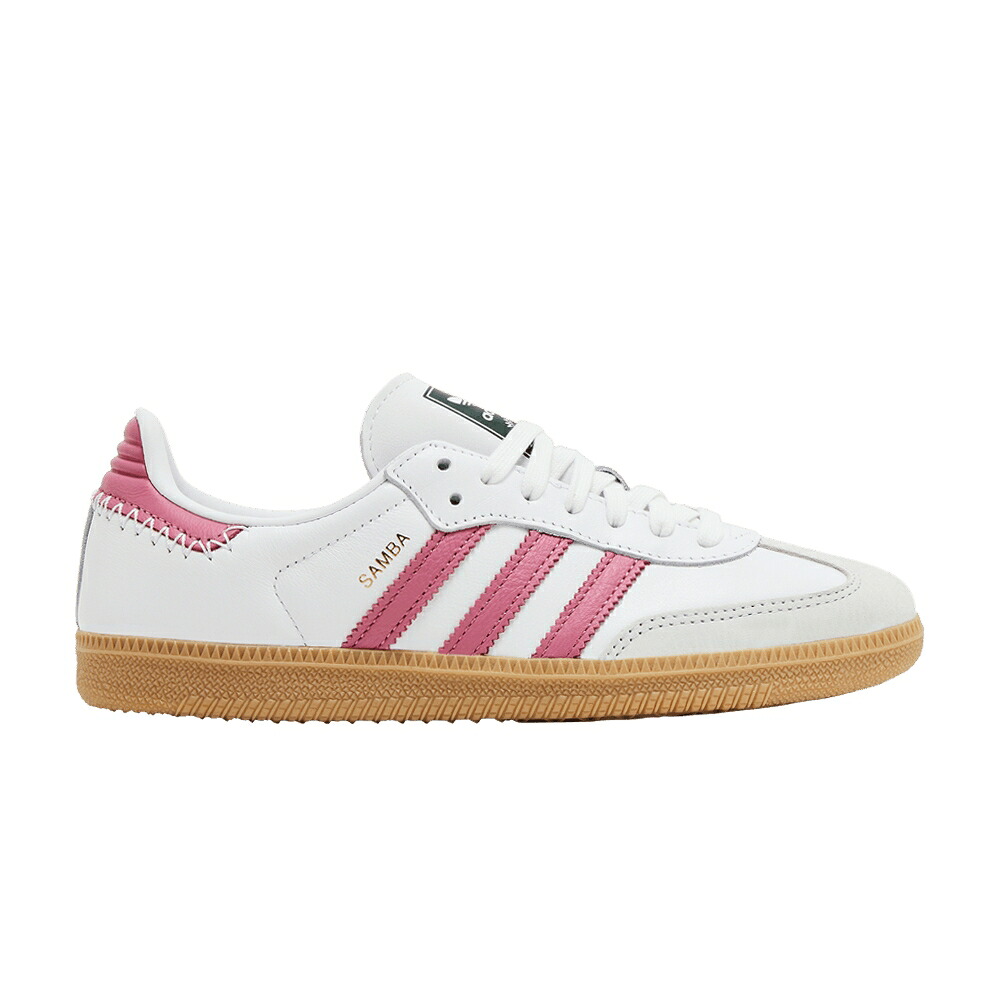 アディダス サンバ 白色 ホワイト ローズ 'WHITE ROSE' スニーカー レディース ADIDAS WMNS SAMBA OG / CLOUD WHITE ROSE TONE COLLEGIATE｜スニケス