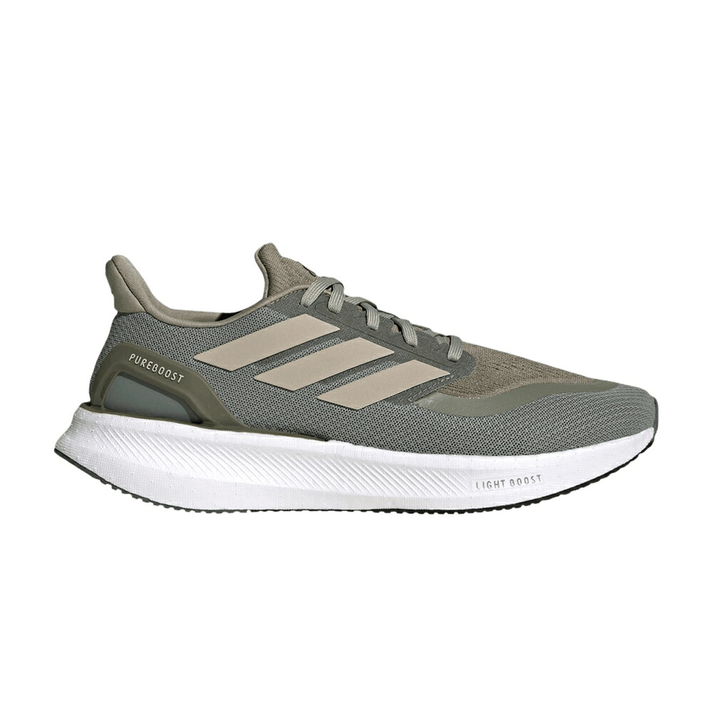 アディダス しろがね色 しろがね色 ベージュ オリーブ \u0027OLIVE STRATA\u0027 スニーカー メンズ ADIDAS PUREBOOST 5 / SILVER PEBBLE WONDER BEIGE OLIVE