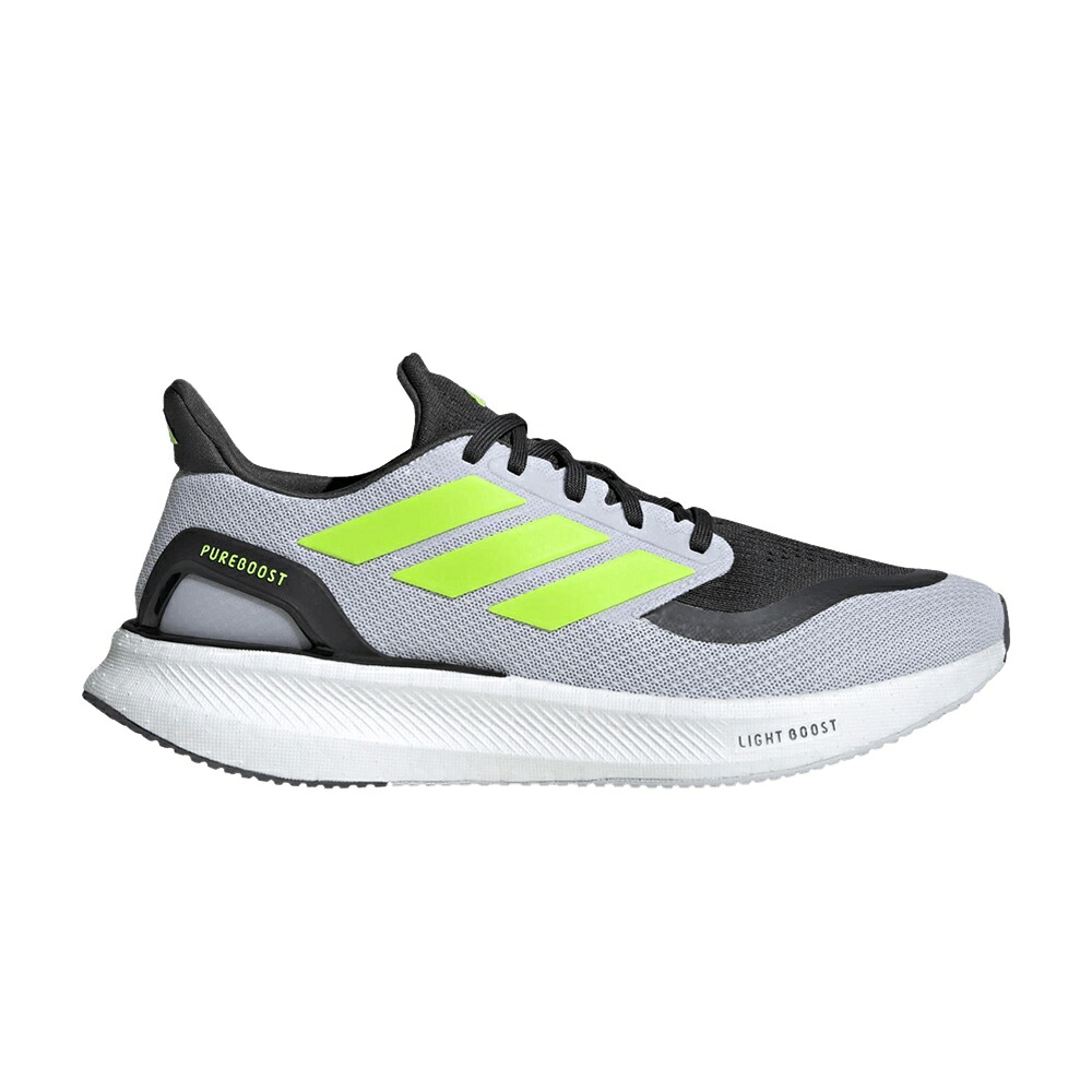 アディダス 薄墨色 薄墨色 炭素 \u0027DASH LEMON\u0027 スニーカー メンズ ADIDAS PUREBOOST 5 GREY LUCID / DASH GREY LUCID LEMON CARBON