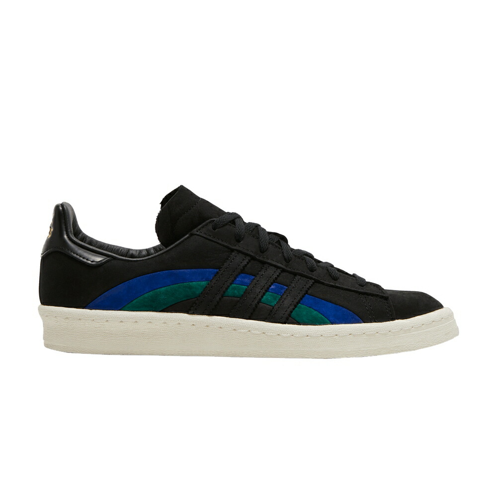アディダス 構内 中核グループ 黒いこと 黒いこと 青碧 青碧 \u0027JAZZ\u0027 スニーカー メンズ ADIDAS BOOK WORKS X CAMPUS 80S / CORE BLACK BOLD BLUE COLLEGIATE