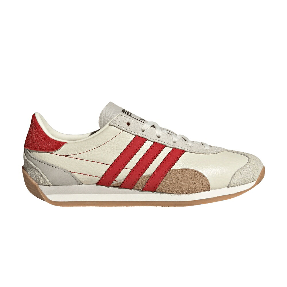 アディダス カントリー 白いこと 白いこと 薄墨色 薄墨色 \u0027OFF SCARLET\u0027 スニーカー レディース ADIDAS WMNS COUNTRY OG WHITE / OFF WHITE BETTER SCARLET GREY