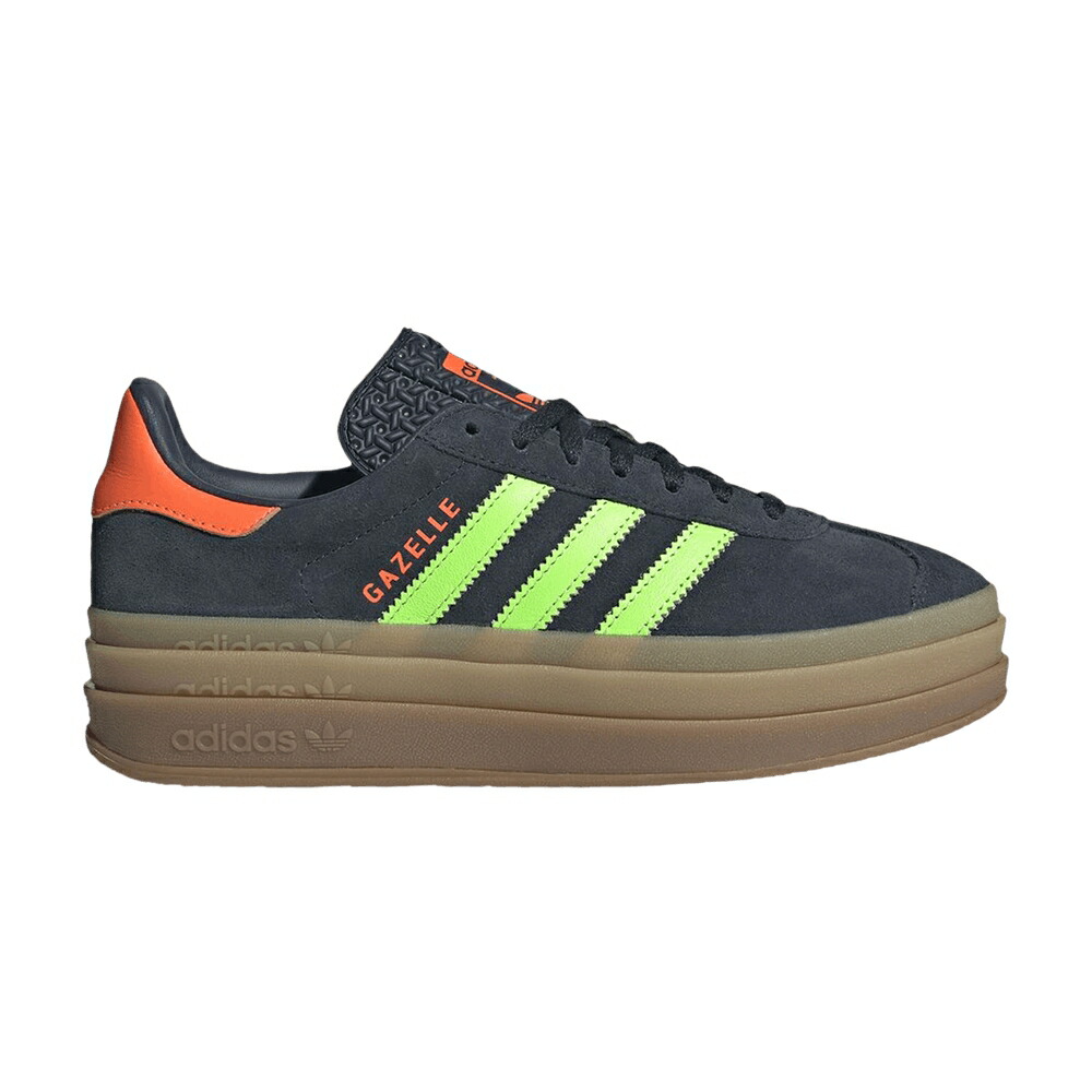 アディダス ガゼル 橙 オレンジ色 \u0027AURORA ORANGE\u0027 スニーカー レディース ADIDAS WMNS GAZELLE BOLD INK SOLAR / AURORA INK SOLAR ORANGE GUM